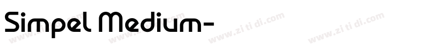 Simpel Medium字体转换
